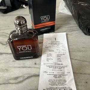 Emporio Armani Stronger With You Absolutely - Black and Orange